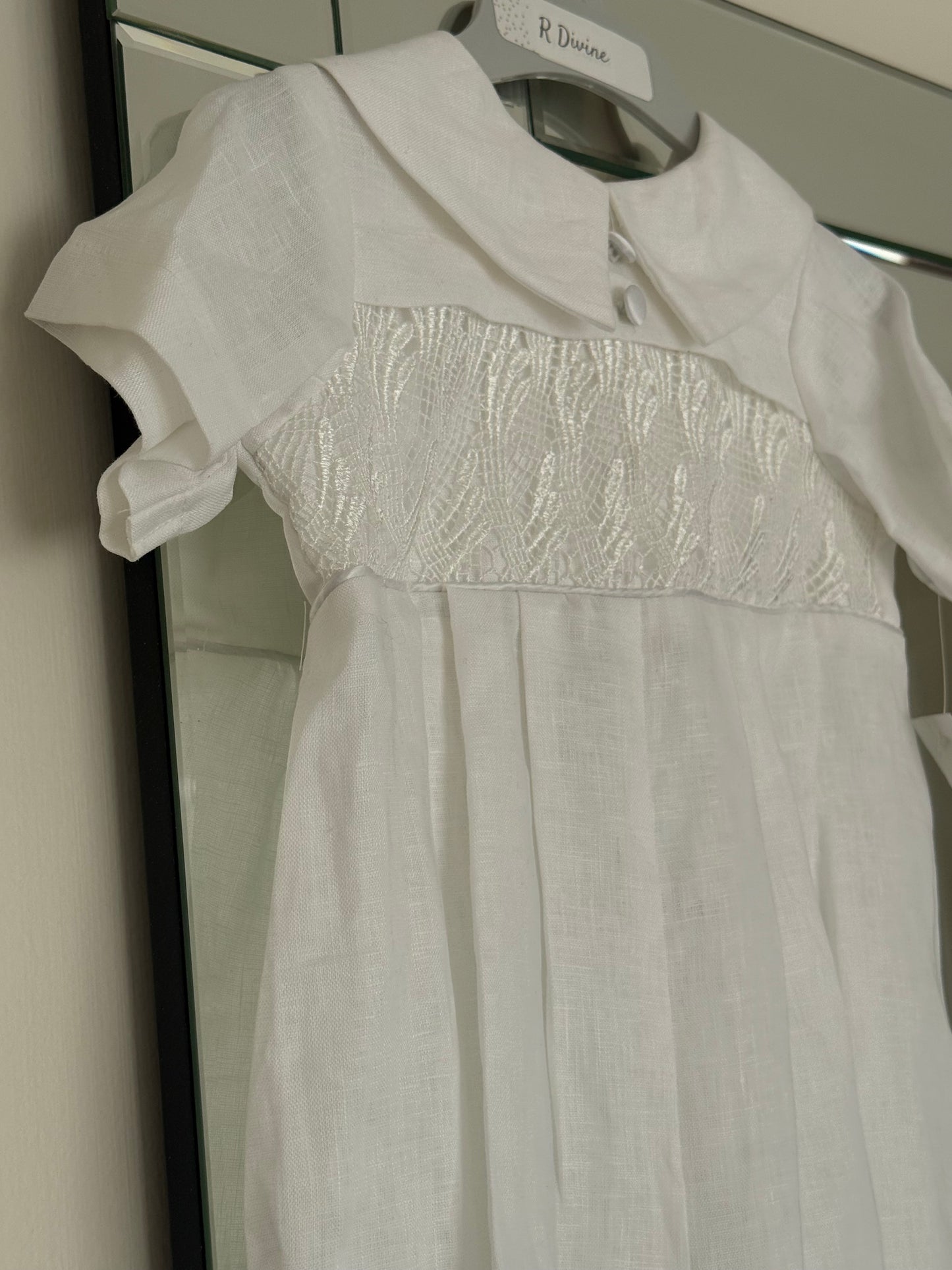 Nicco Linen Lace Romper- SAMPLE DISCONTINUED