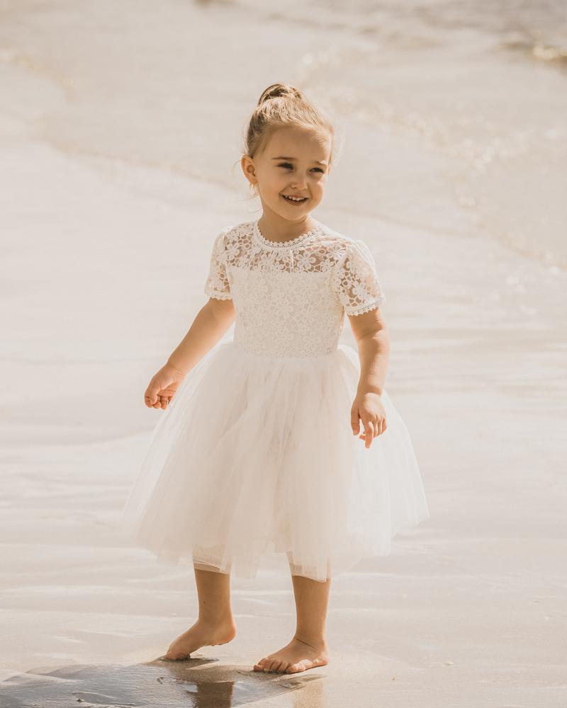 Lace Bodice w Back Bow Dress and Bloomers