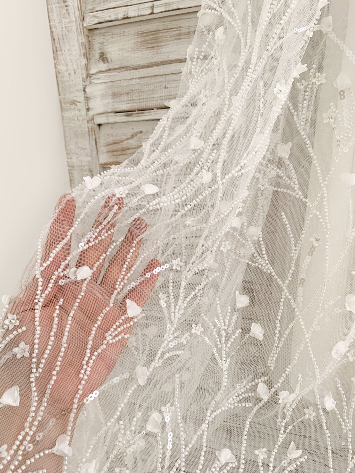 Valentina Floral Lace Christening Gown PRE-ORDER