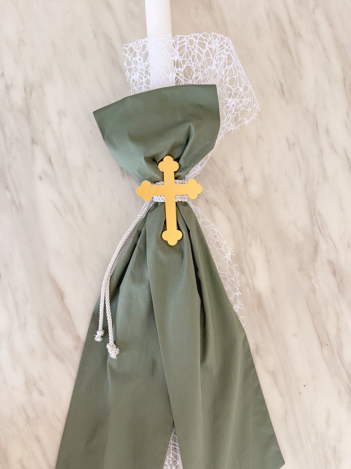 Orthodox Christening Candle - Sample Sale