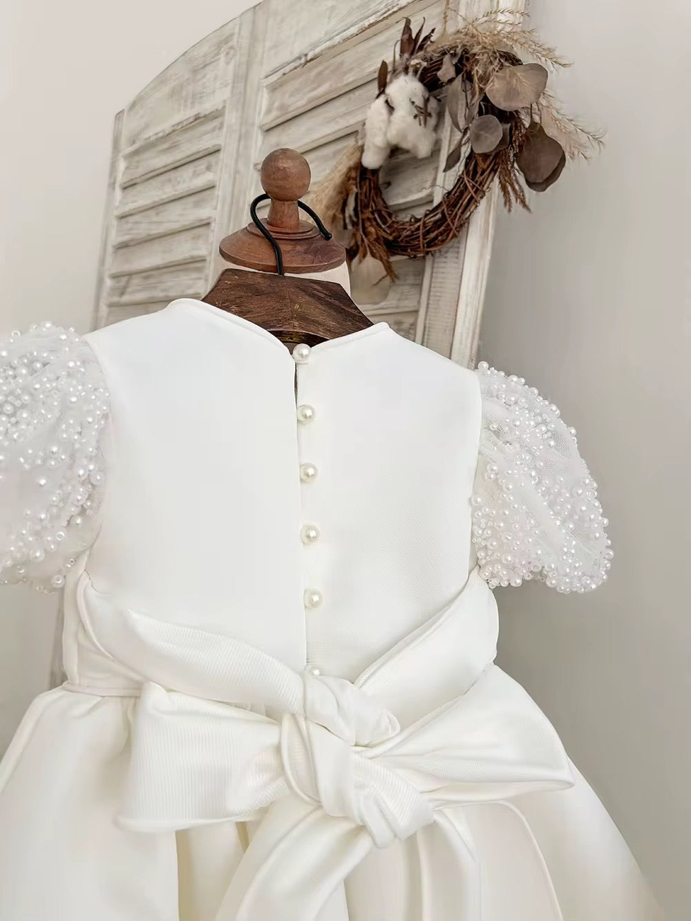 Adriana Mikado & Pearl Christening Gown
