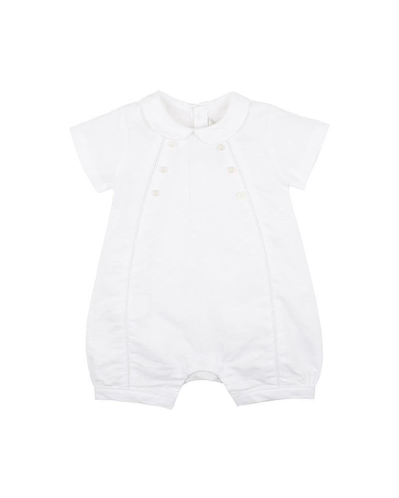 Linen Blend Dressy Romper
