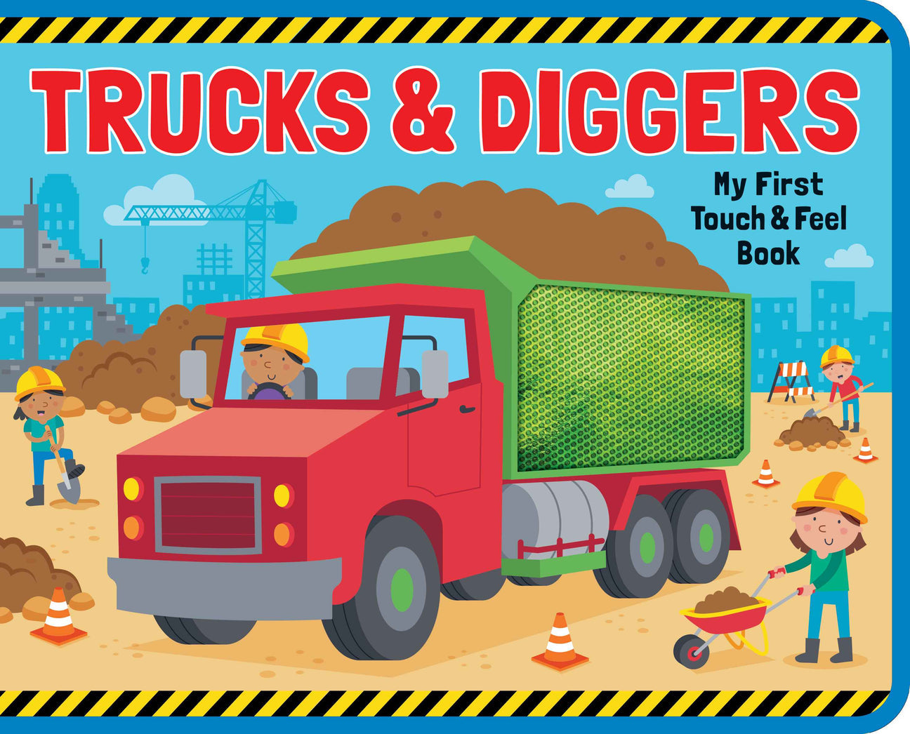 Foam Touch & Feel Book -Trucks & Diggers