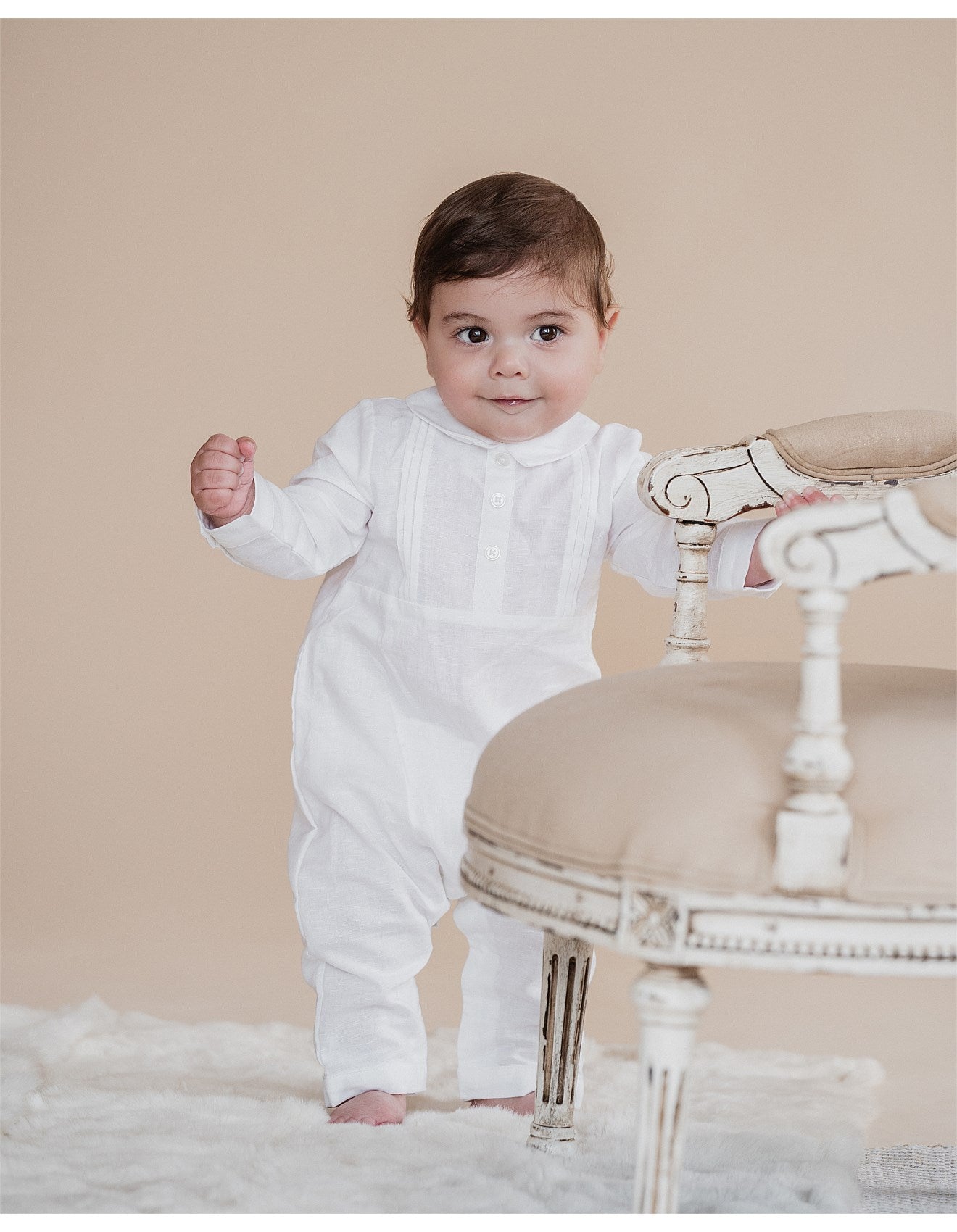 Oliver Linen Blend Romper