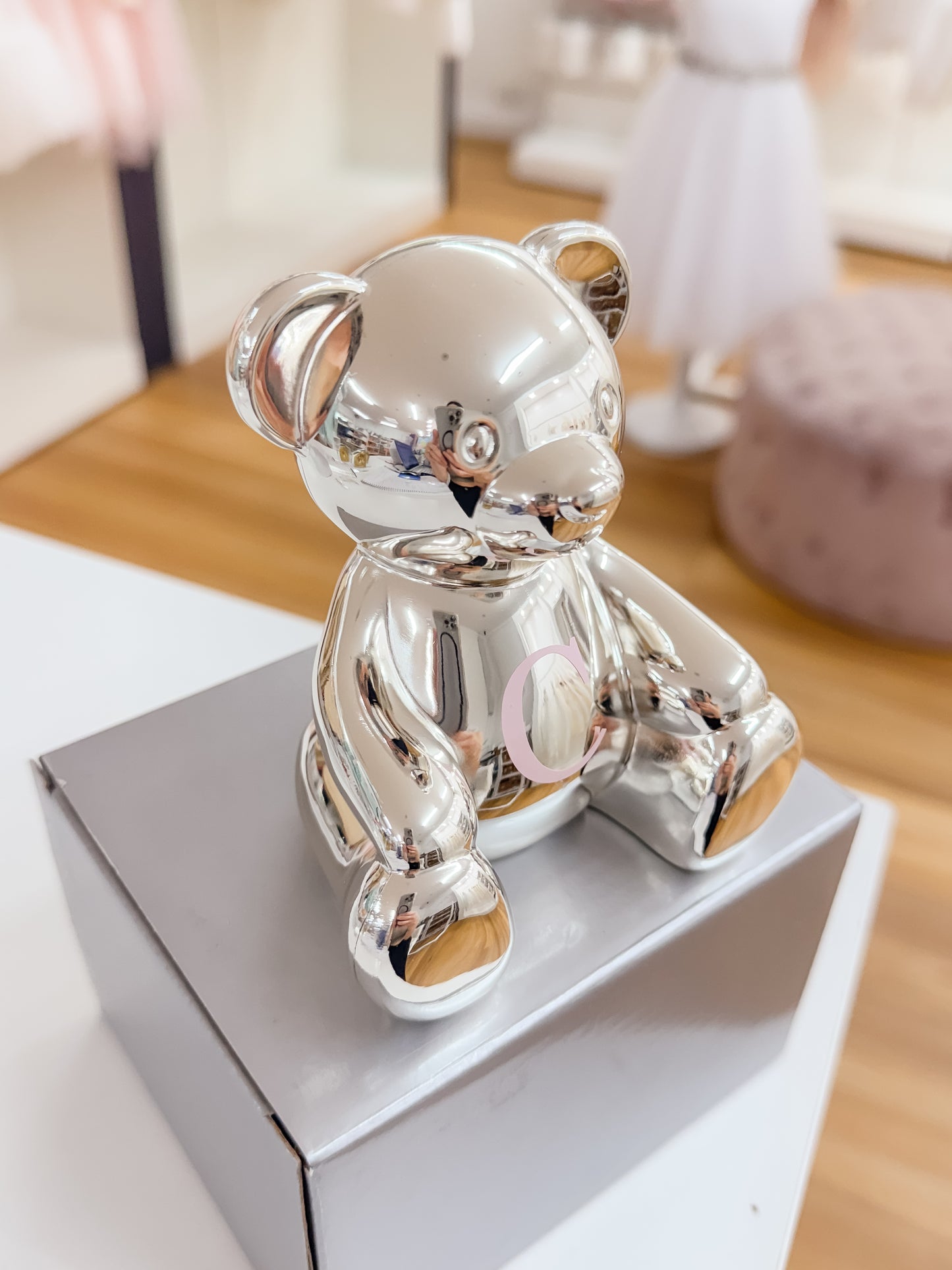 Bear Money Bank - Silver