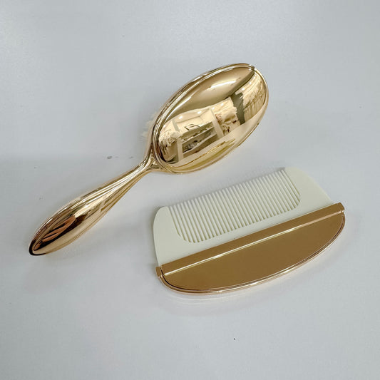 Gold Brush/Comb Set