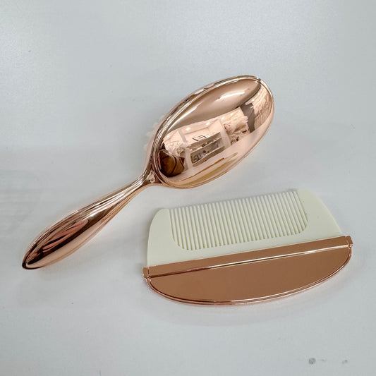 Rose Gold Brush/Comb Set