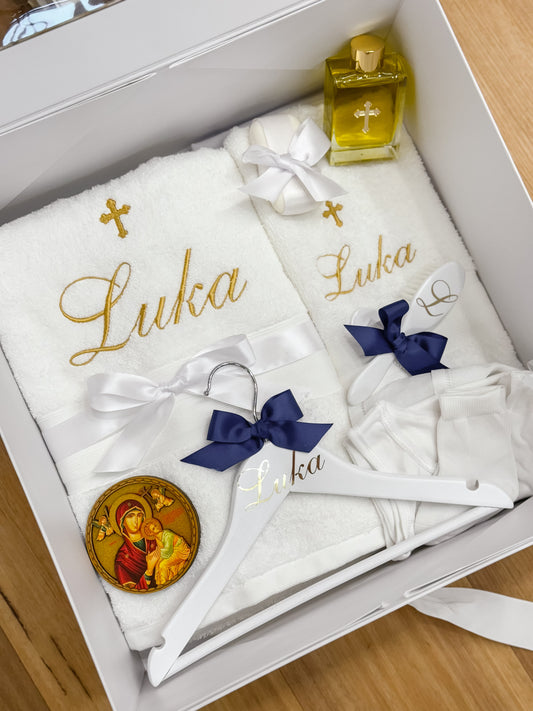 Luxe Orthodox Christening Box Contents Package