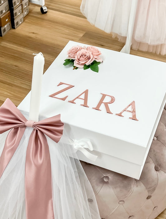 White Christening Box - Large