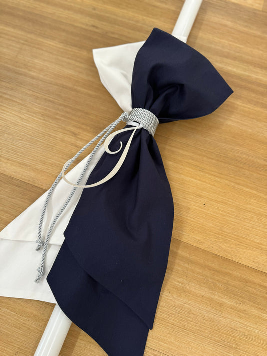 Orthodox Christening Candle - Layered Fabric