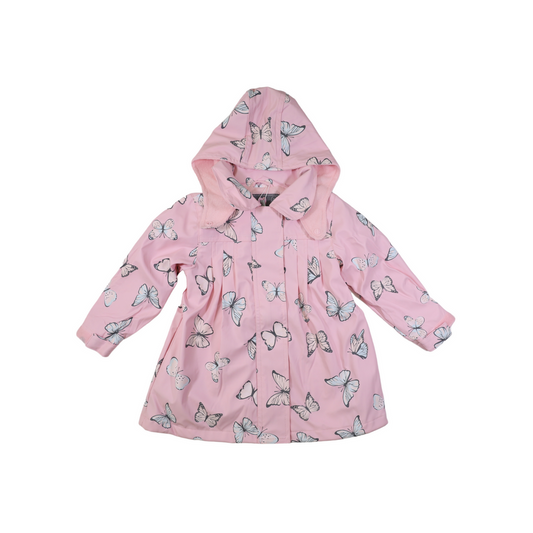 Butterfly Colour Change Raincoat - Pink