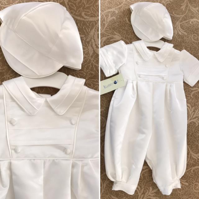 White Satin Romper- BT17135