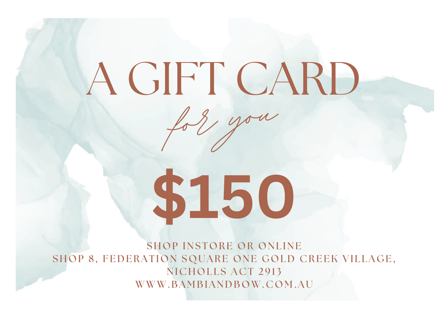Bambi And Bow Gift Card