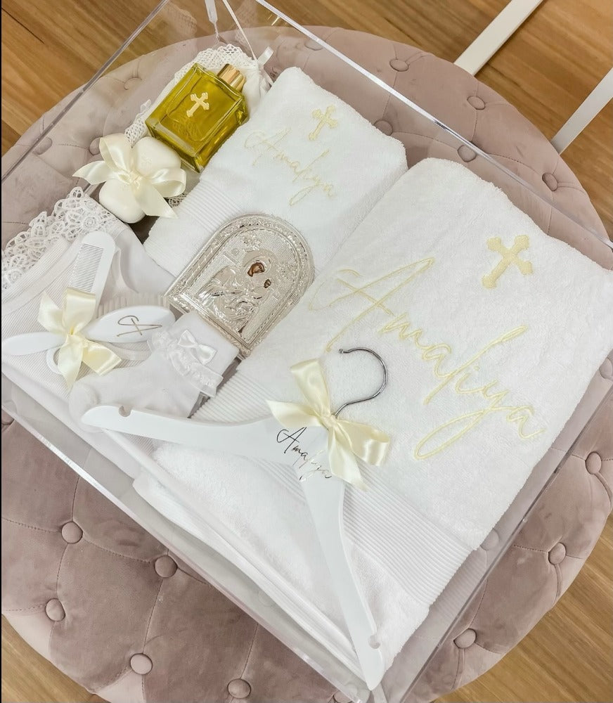 Luxe Orthodox Christening Box Contents Package