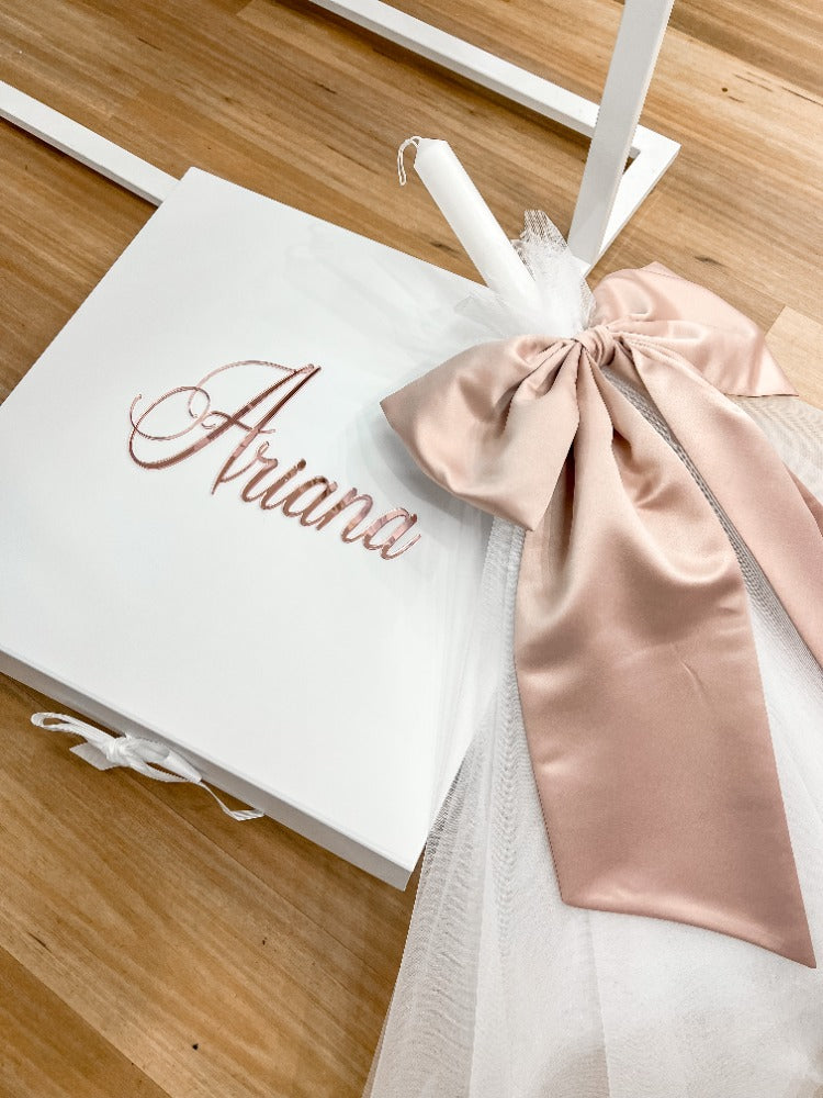 White Christening Box - Large