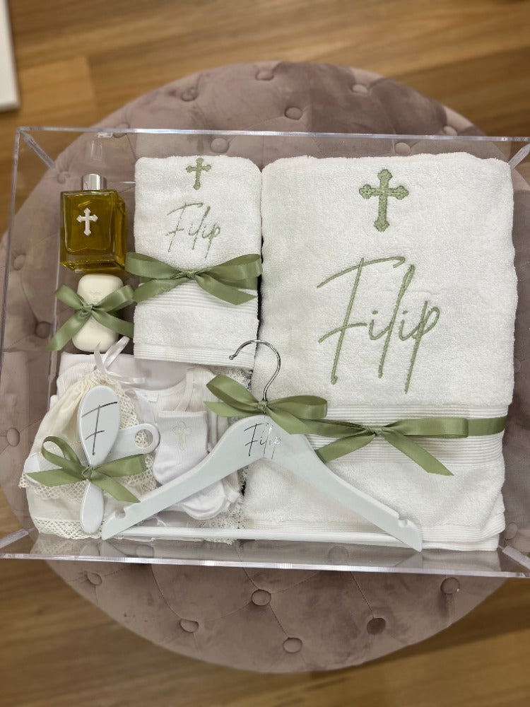 Luxe Orthodox Christening Box Contents Package