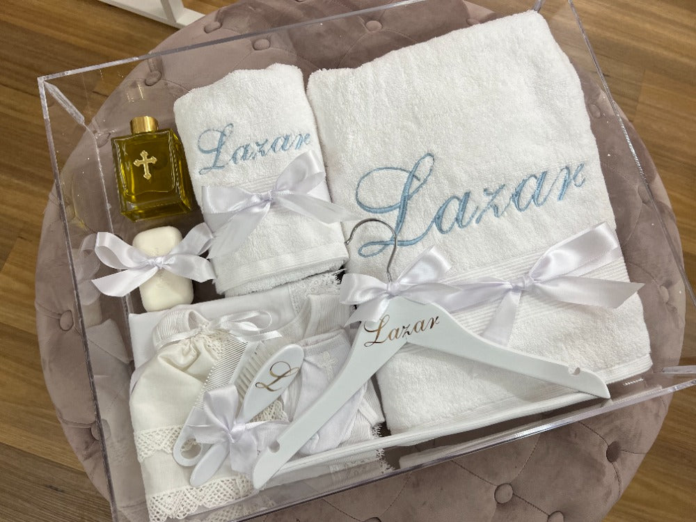Luxe Orthodox Christening Box Contents Package