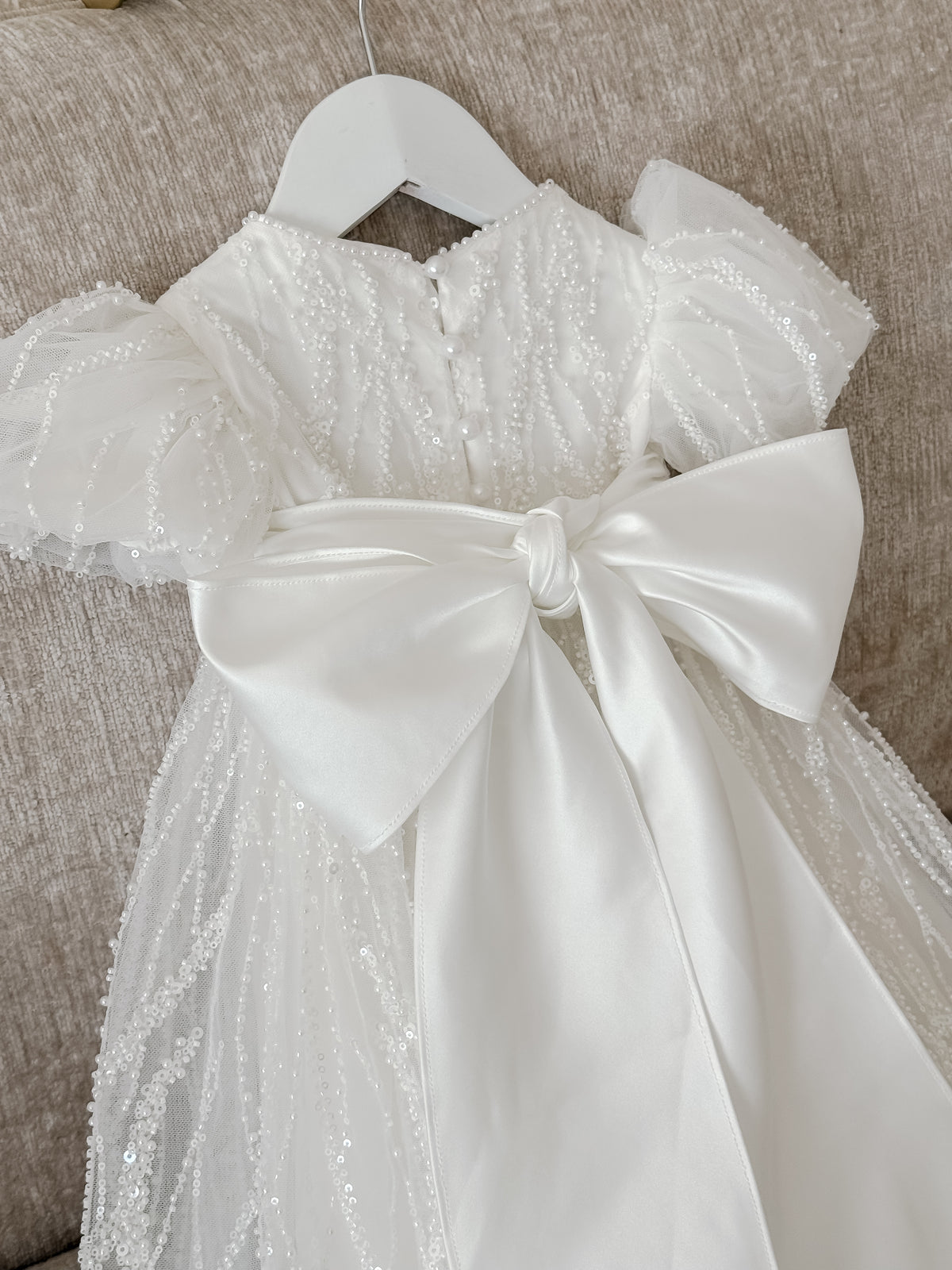 Krisiana Peal Lace Christening Gown PRE-ORDER