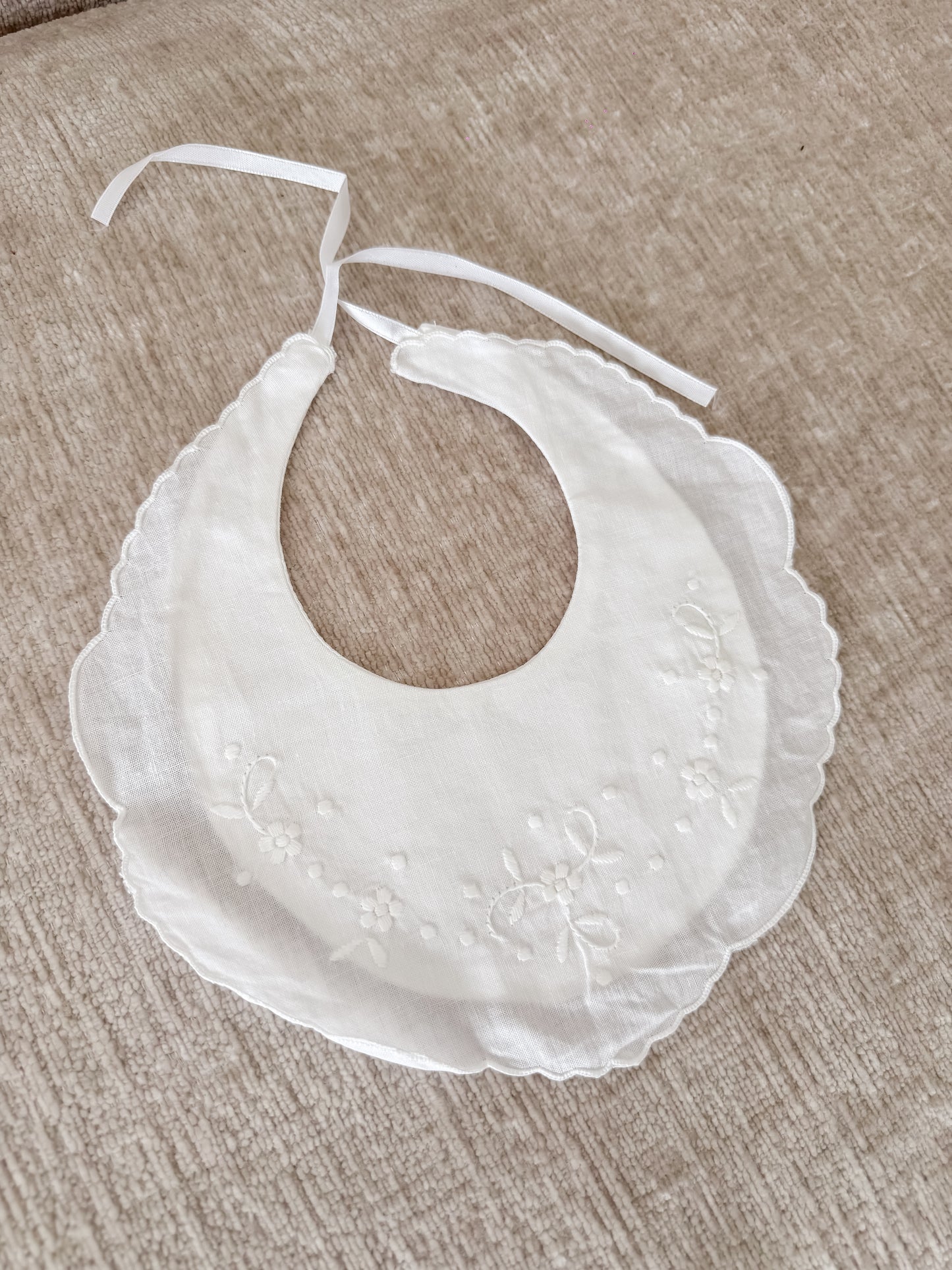 Christening Cross Cotton Bibs - Assorted