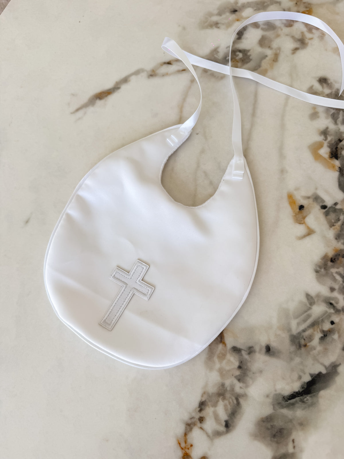 Christening Satin Bibs - Assorted