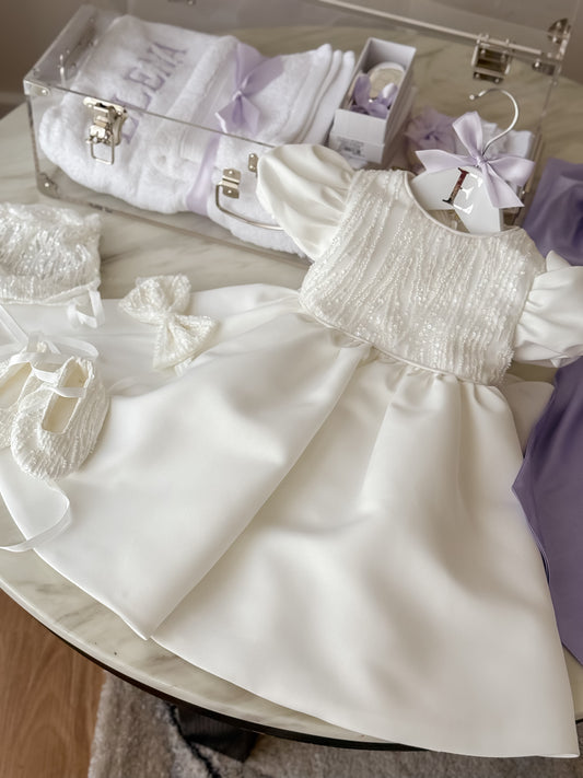 Aliyana Mikado Christening Gown PRE-ORDER