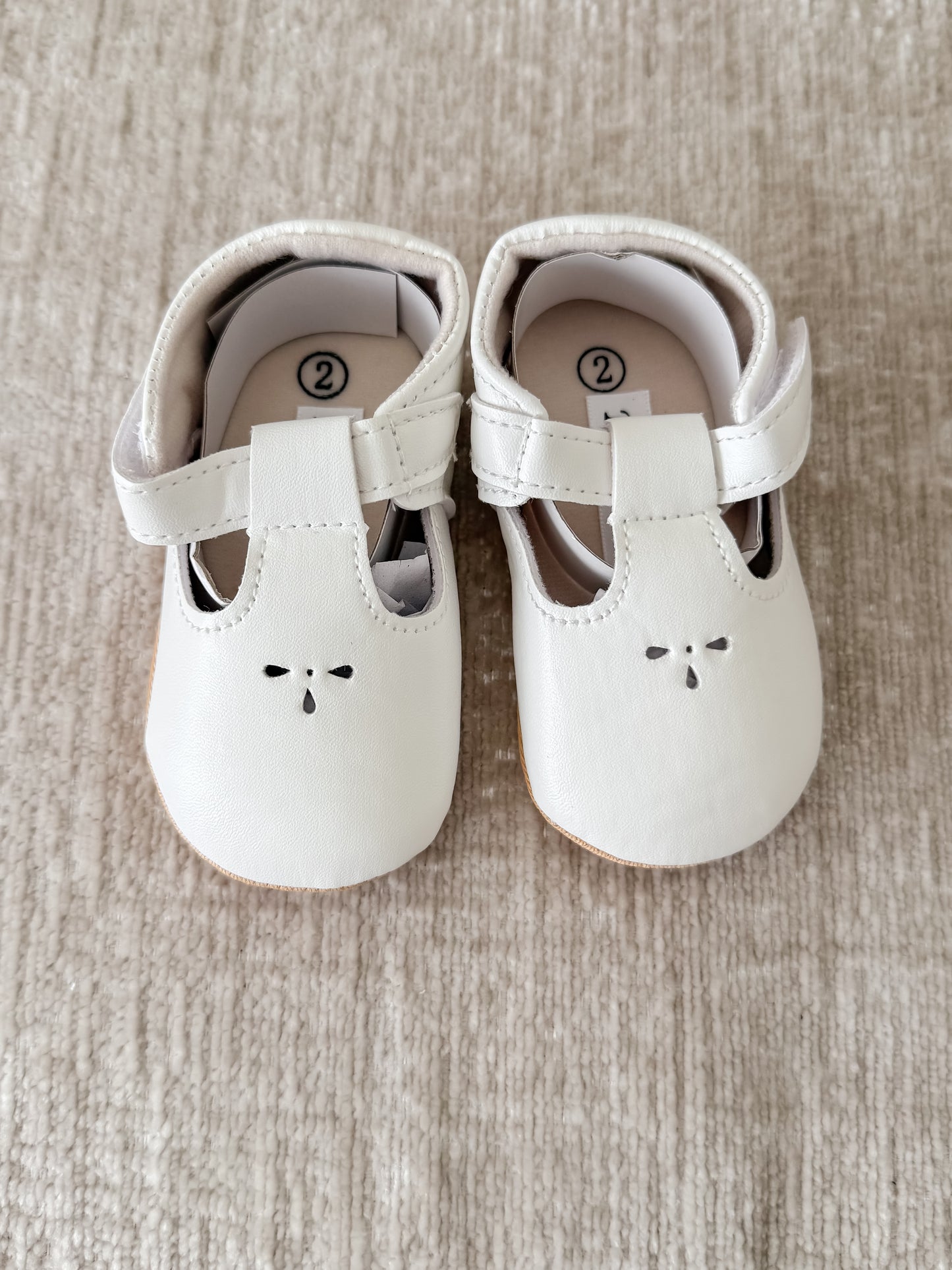 Christening T- Bar White Shoe