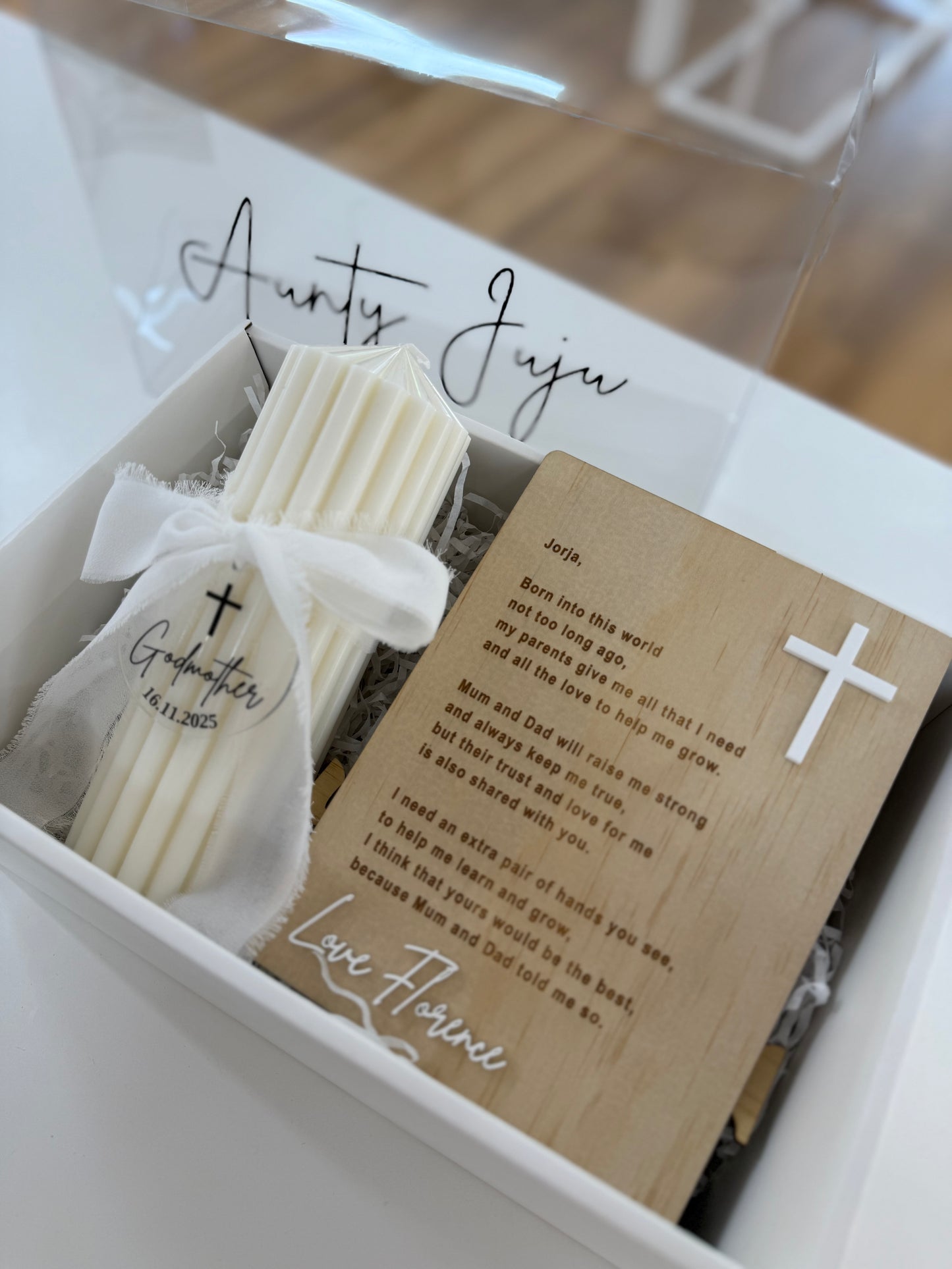 Godparent Poem Timber Personalised Plaque