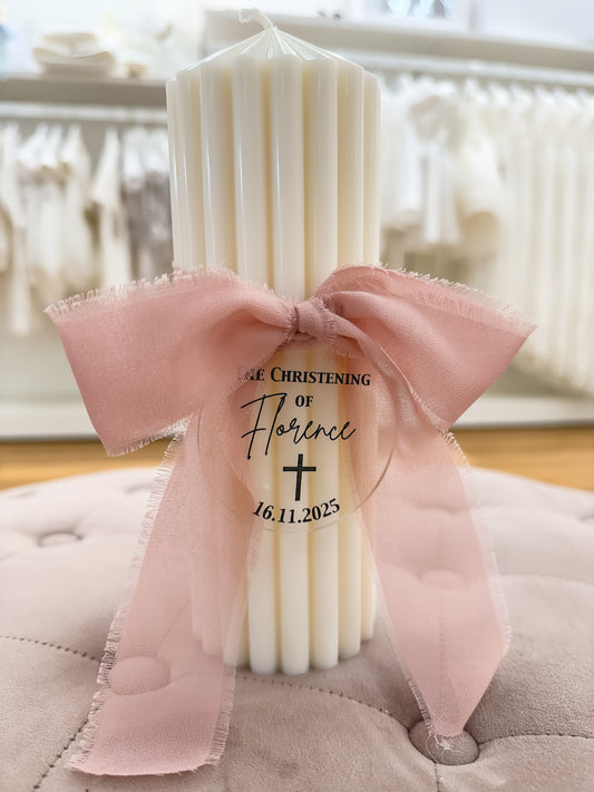 Circus Pillar Baptism Candle