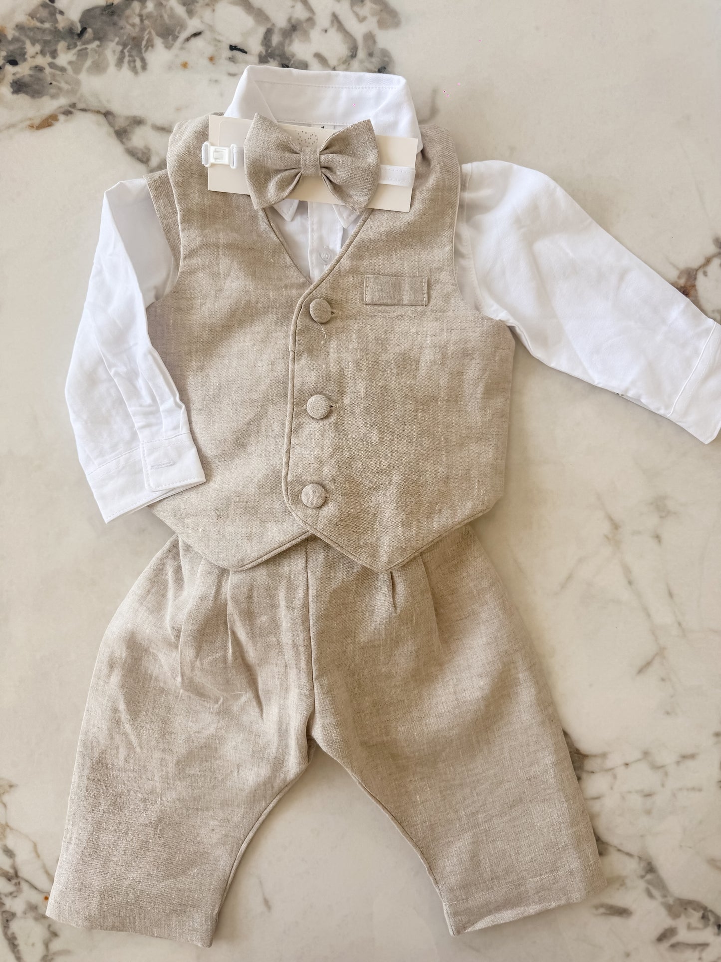 Boys Linen Set - Customisable Colours+Options