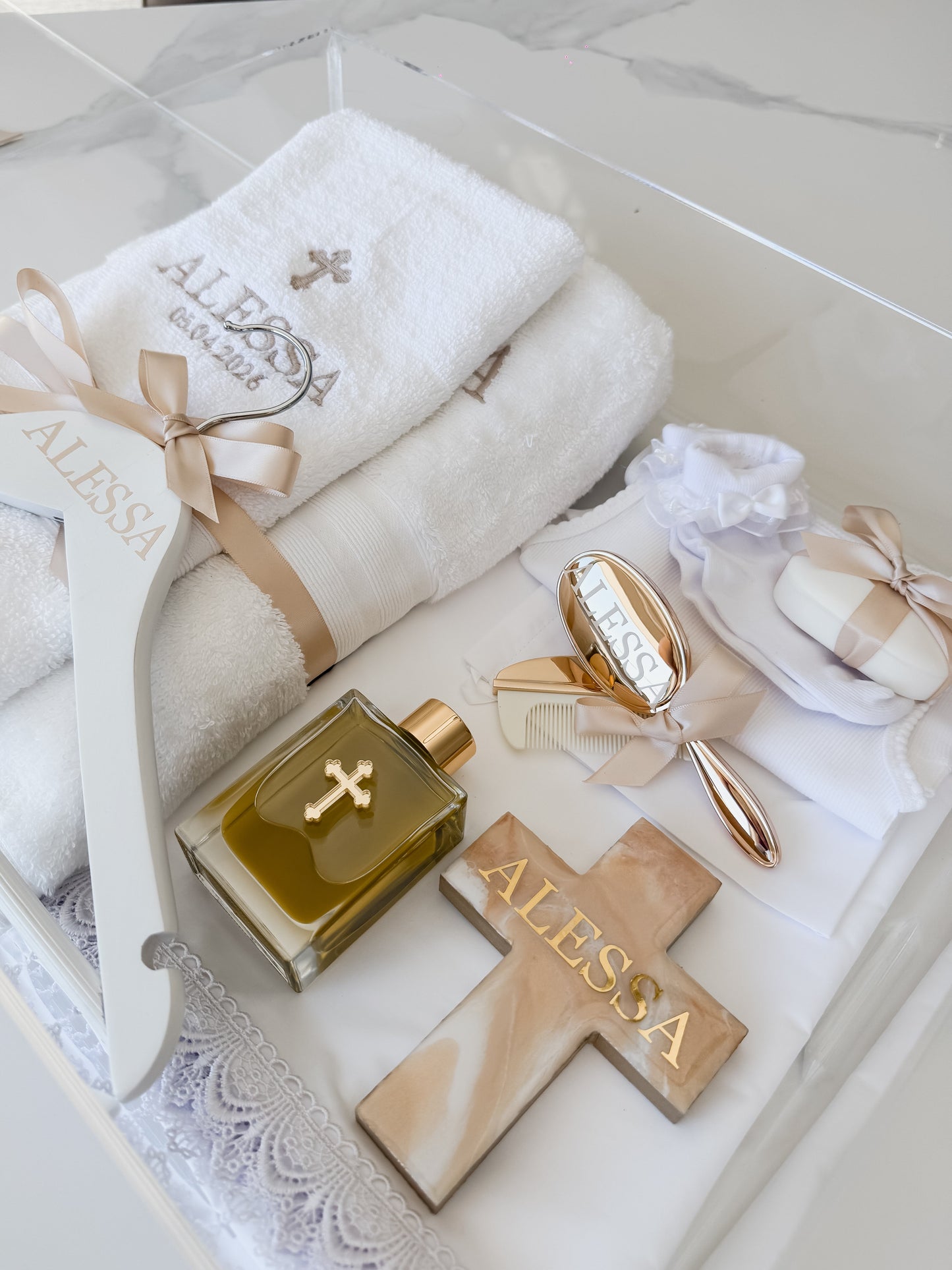 Luxe Orthodox Christening Box Contents Package