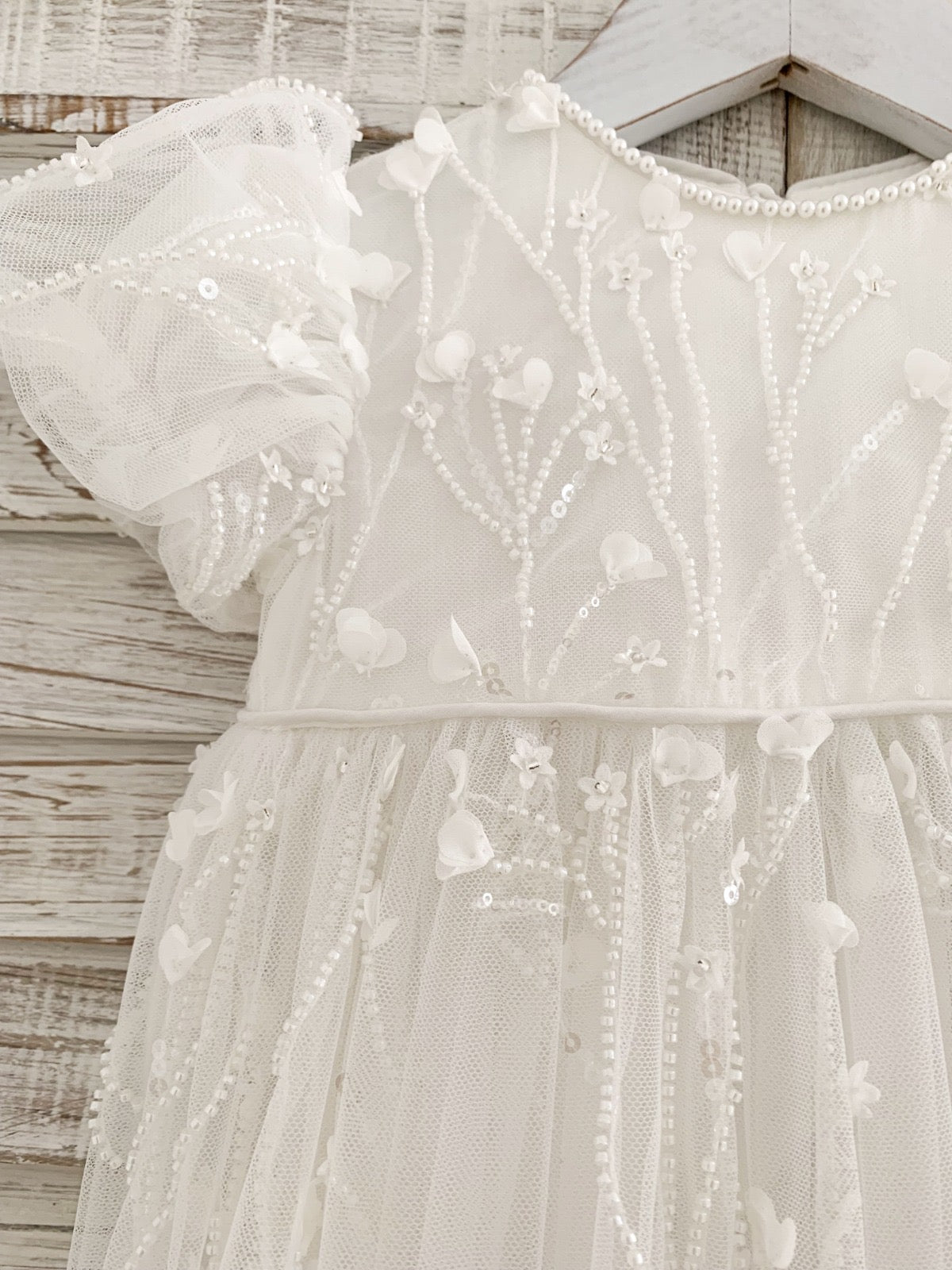Valentina Floral Lace Christening Gown PRE-ORDER