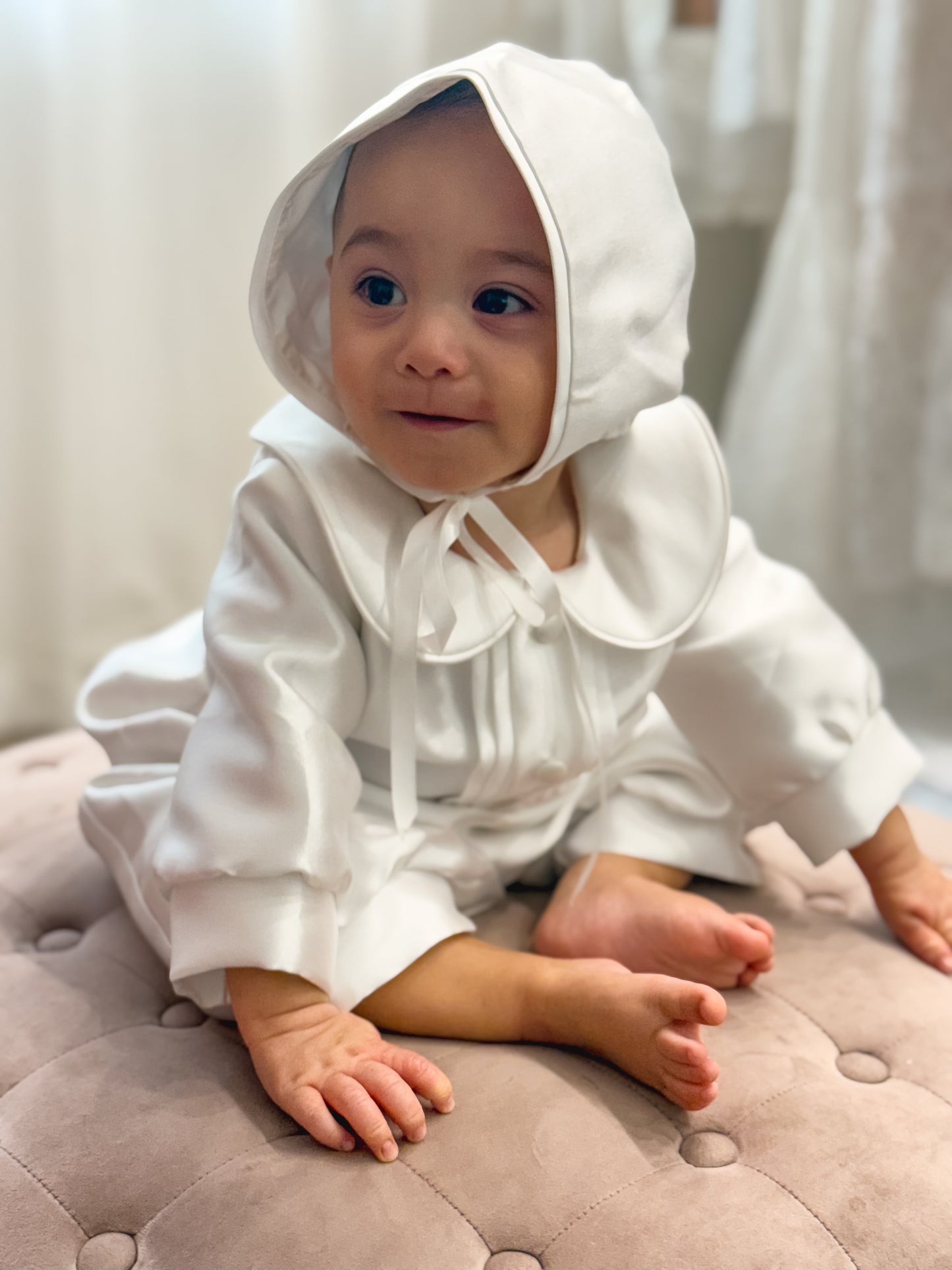 Leonardo Mikado Christening Romper