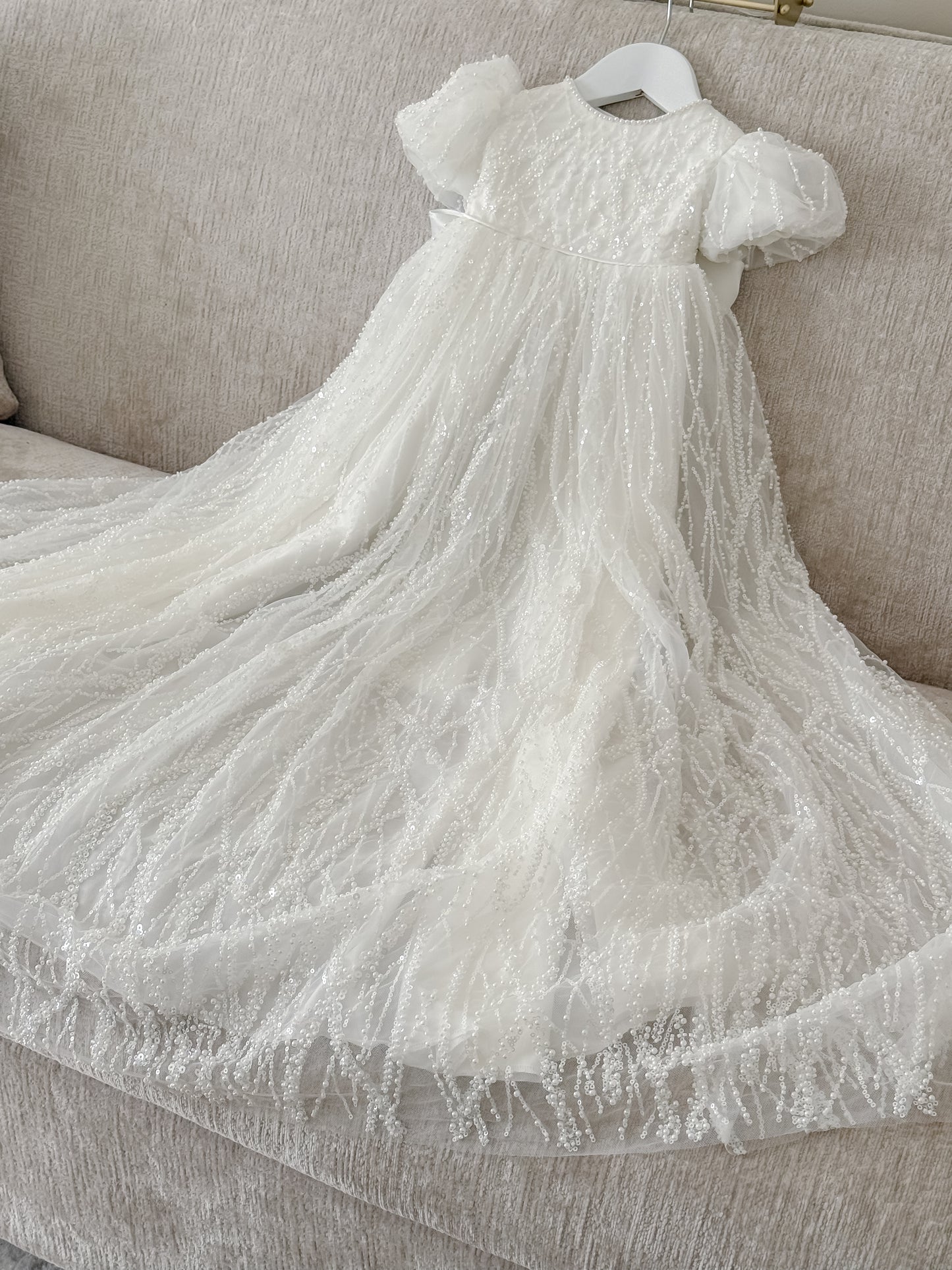 Krisiana Peal Lace Christening Gown PRE-ORDER