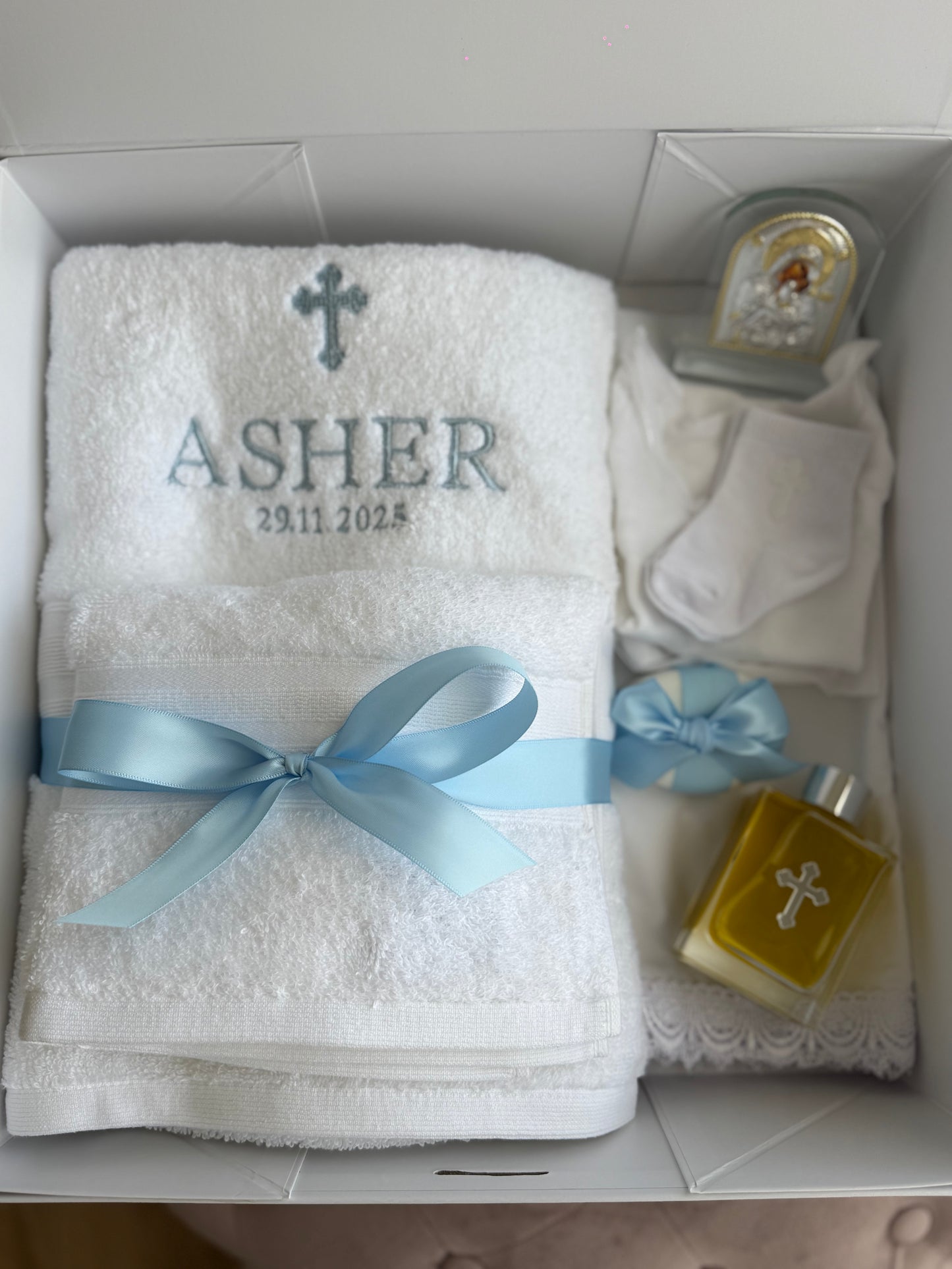 Essential Orthodox Christening Box Contents Package