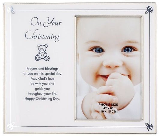 Christening Engravable Frame 6x4