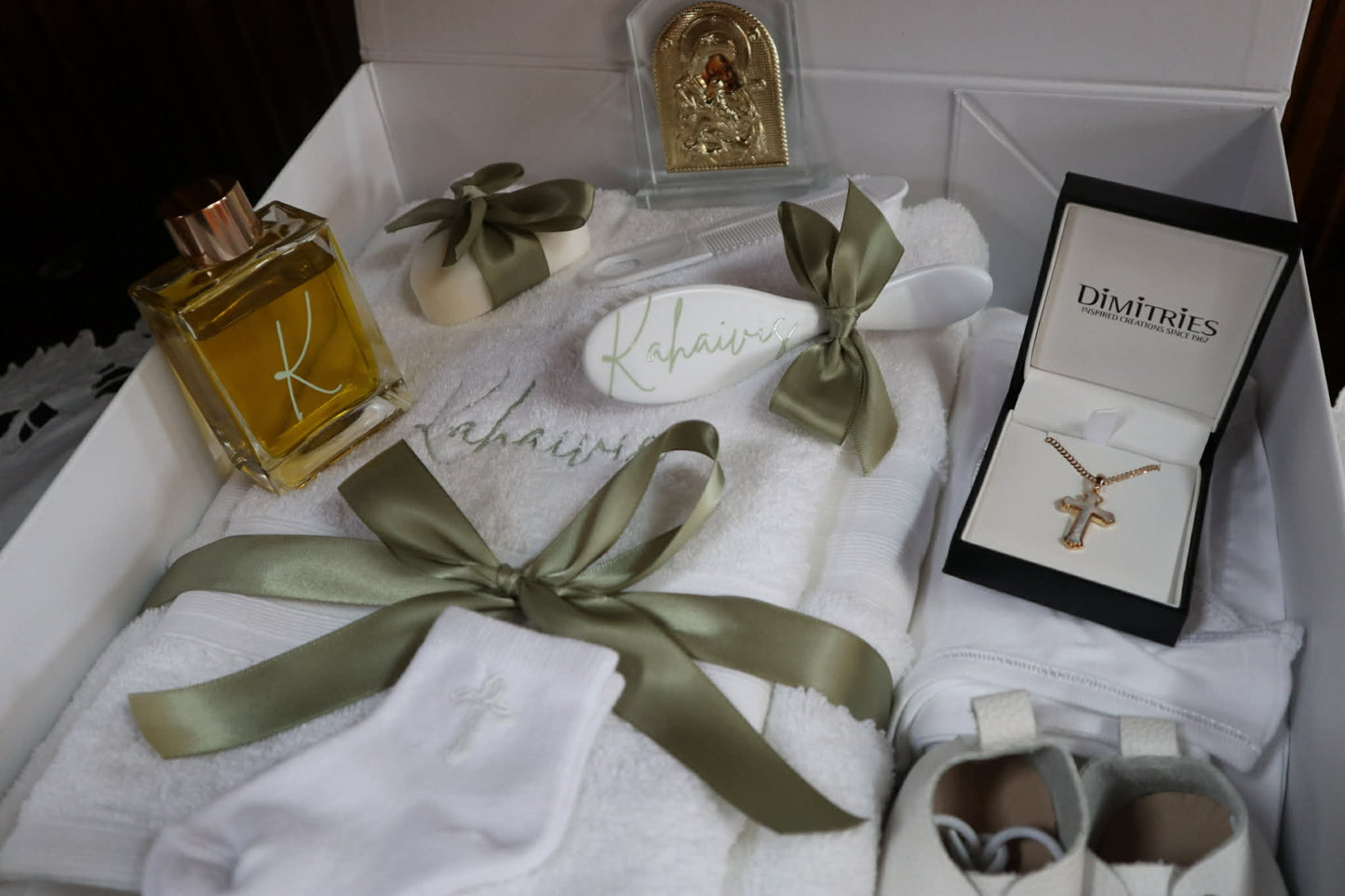 Luxe Orthodox Christening Box Contents Package
