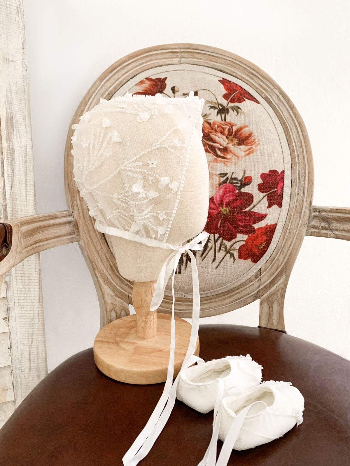 Valentina Floral Lace Christening Gown PRE-ORDER