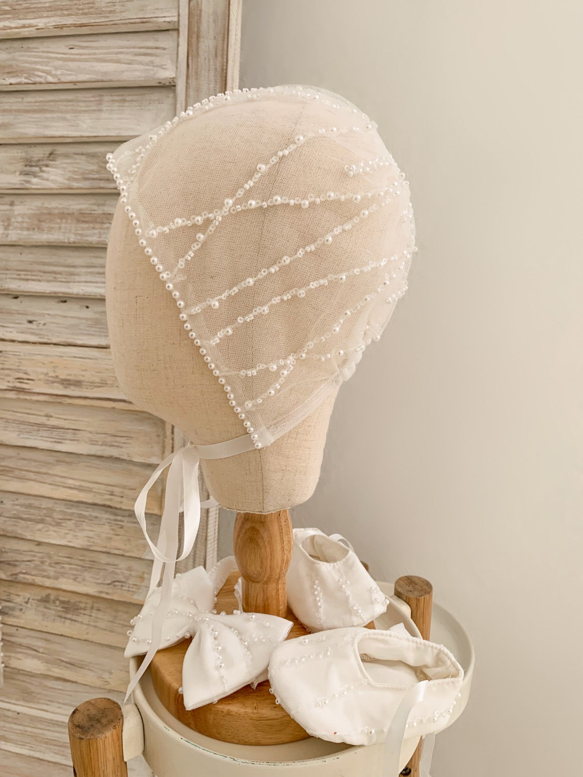 Krisiana Peal Lace Christening Gown PRE-ORDER