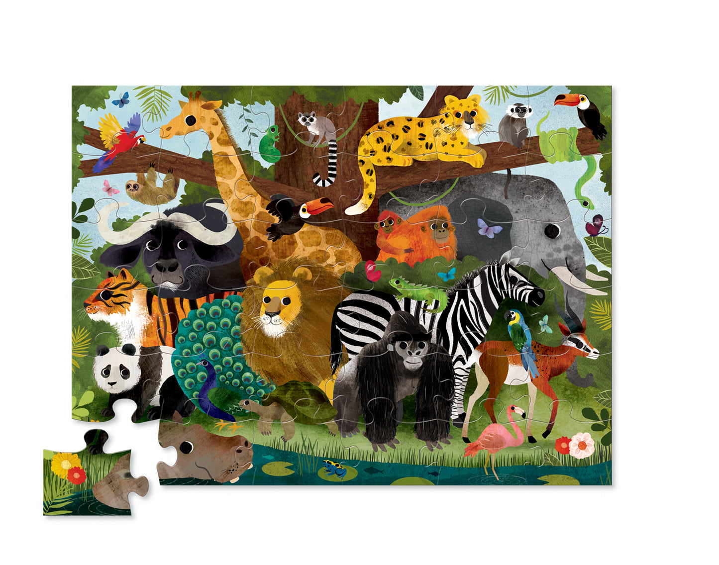 Floor Puzzle 36pc - Jungle Friends