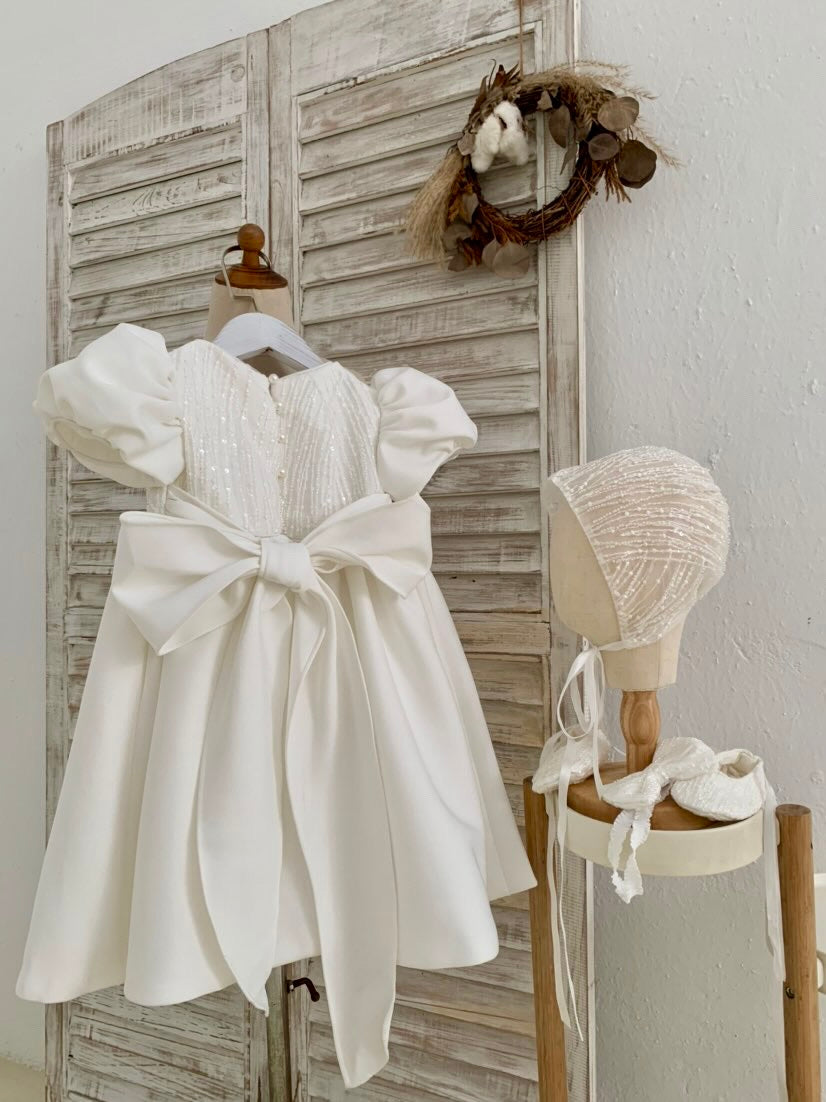 Aliyana Mikado Christening Gown PRE-ORDER