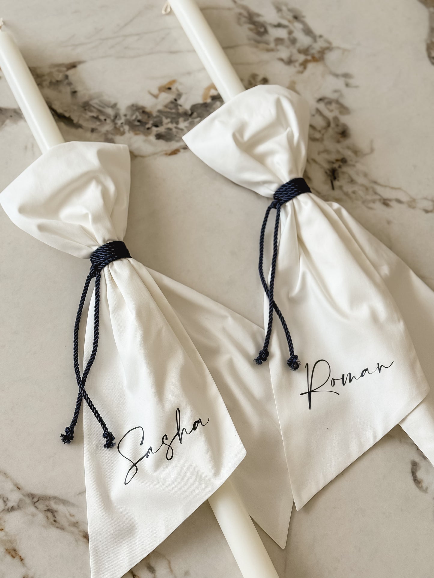 Orthodox Christening Candle - Personalised Name