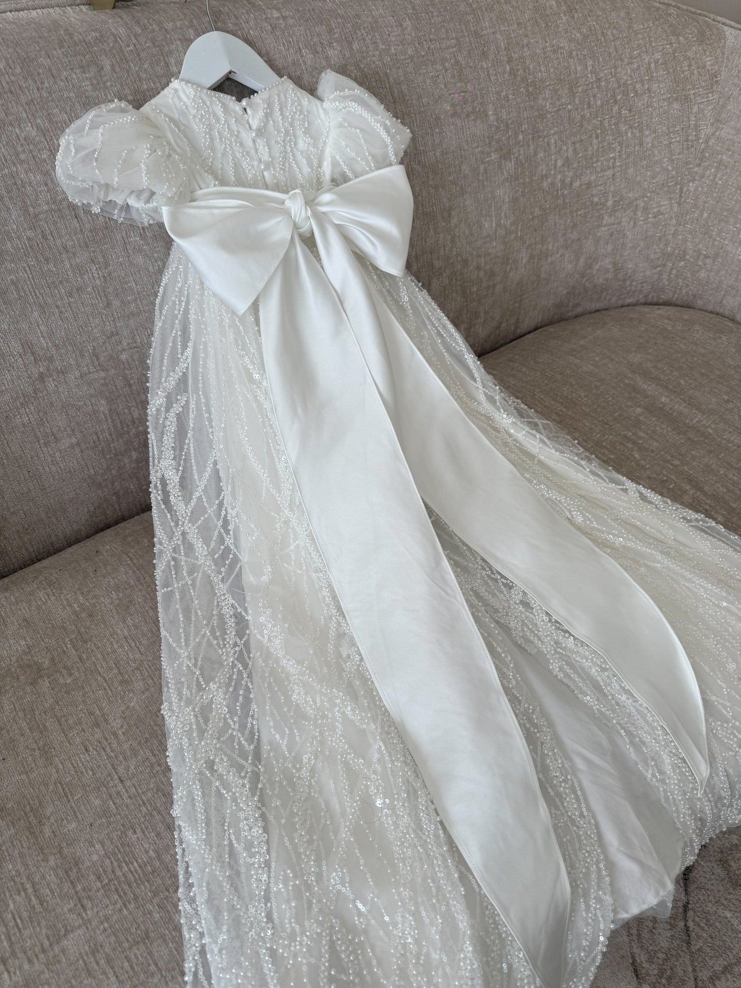 Krisiana Peal Lace Christening Gown PRE-ORDER