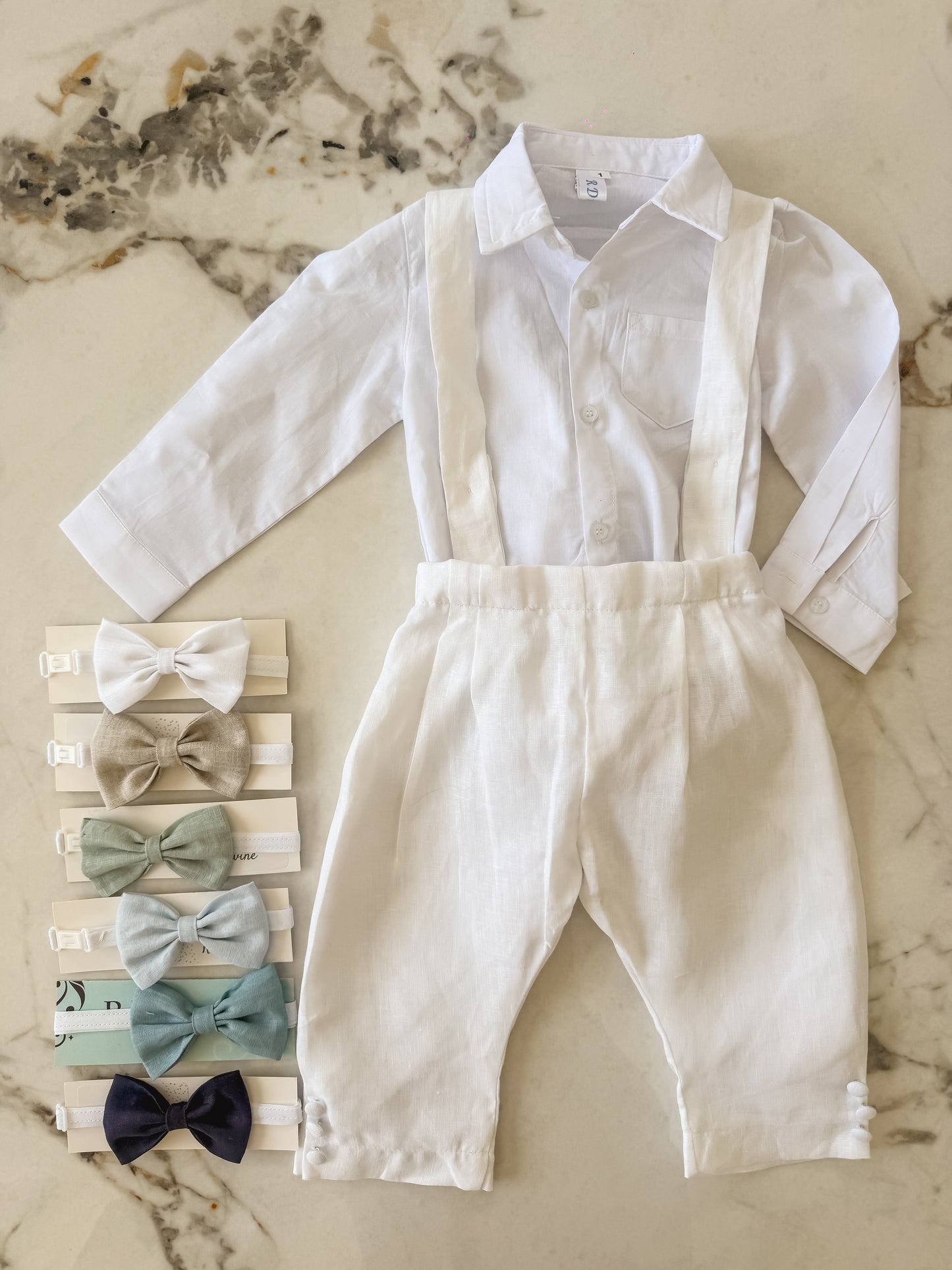 Boys Linen Set - Customisable Colours+Options