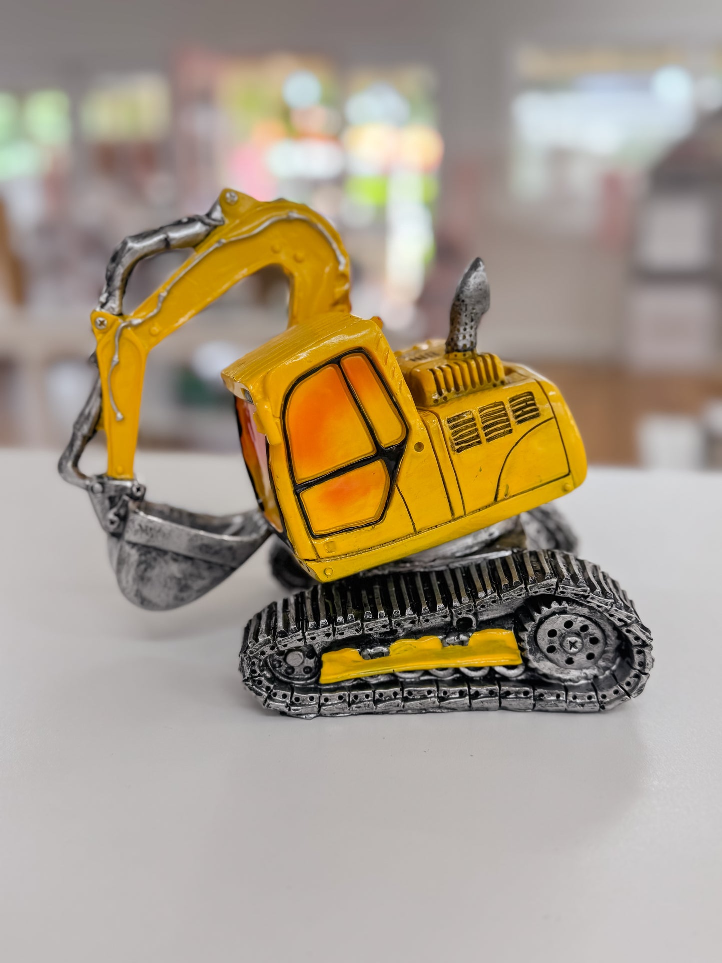 Excavator Yellow Money Box