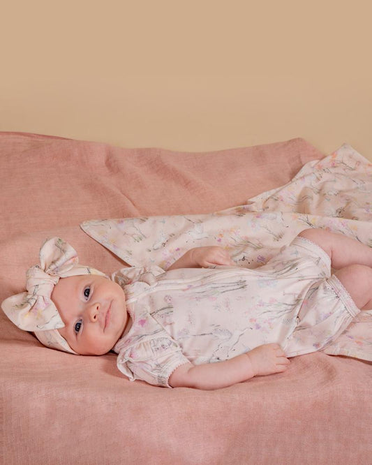 Florence Print SS Zip Romper