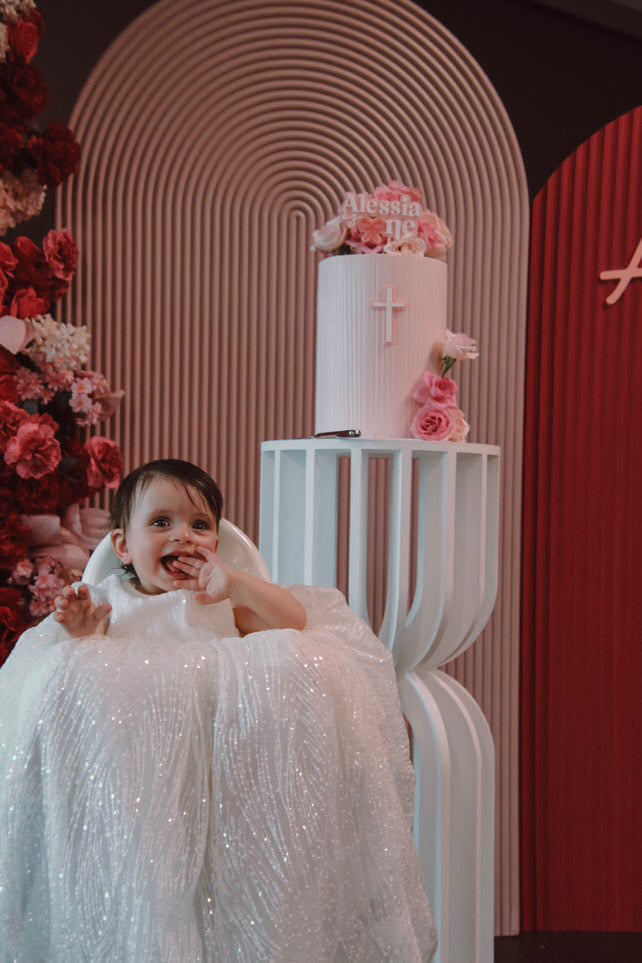 Eliana Sparkle Christening Gown