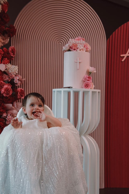 Eliana Sparkle Christening Gown