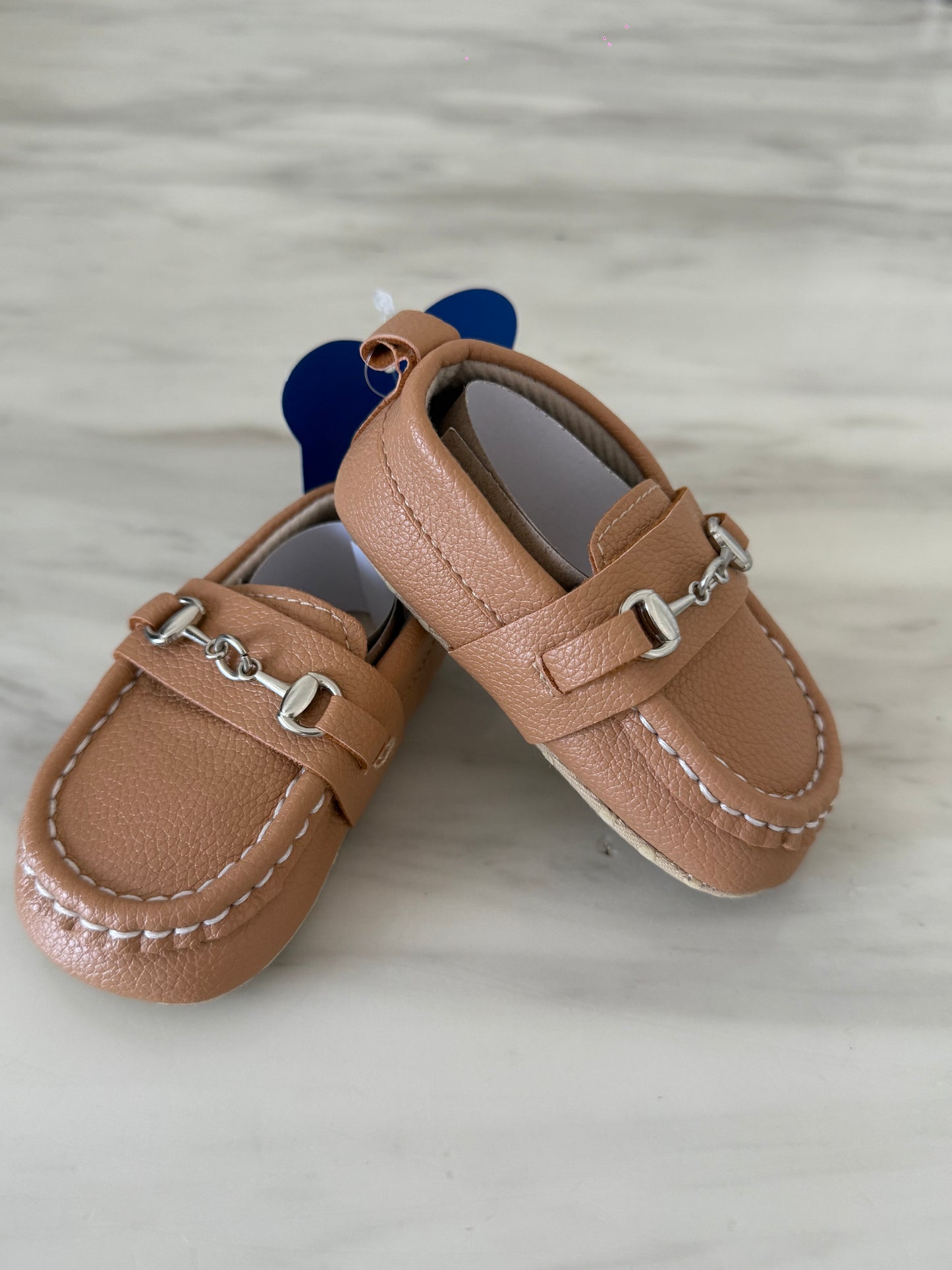 PU Baby Loafers - Tan