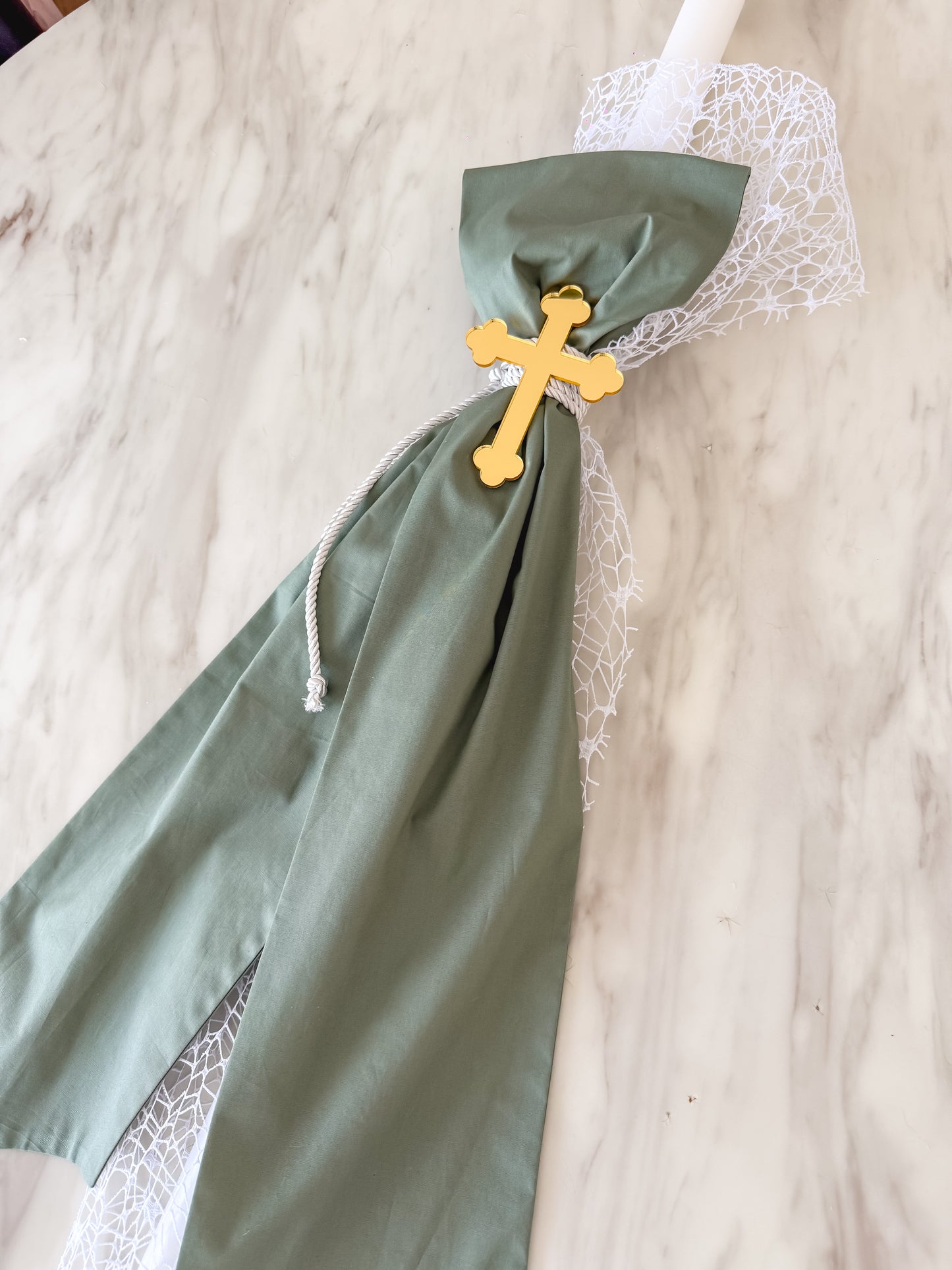 Orthodox Christening Candle - Sample Sale