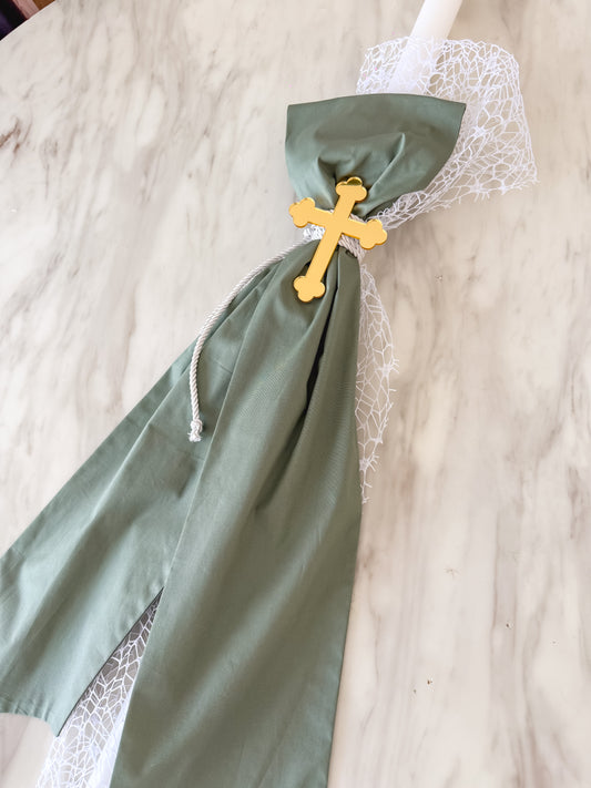 Orthodox Christening Candle - Sample Sale